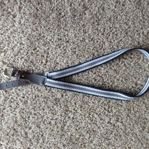 Vintage Belt - Striped Black Pink Grey